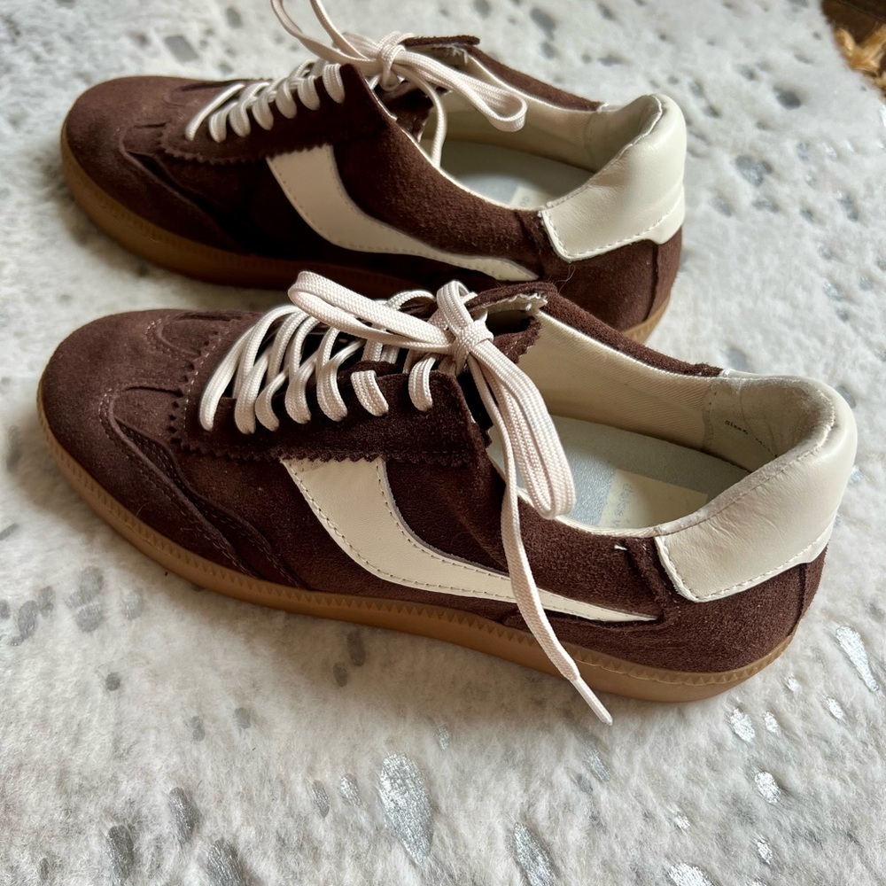 Dolce Vita Notice Brown Suede Sneakers